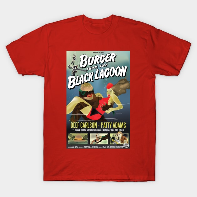 Burger from the Black Lagoon T-Shirt by CY